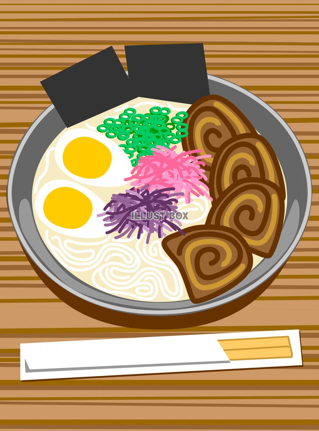 とんこつラーメン イラスト無料