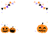 【ハロウィン】パーティーフレーム★透過PNG