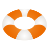 浮き輪オレンジ