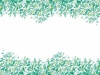 新緑青葉水彩シンプルグリーン飾り枠背景【5月7月】手描き葉っぱ爽やか初夏壁紙素材