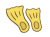 黄色い足ひれ