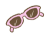 ピンクのサングラス