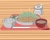 揚げたて熱々のとんかつ定食の迷路です。