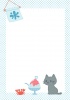 猫とかき氷のフレーム