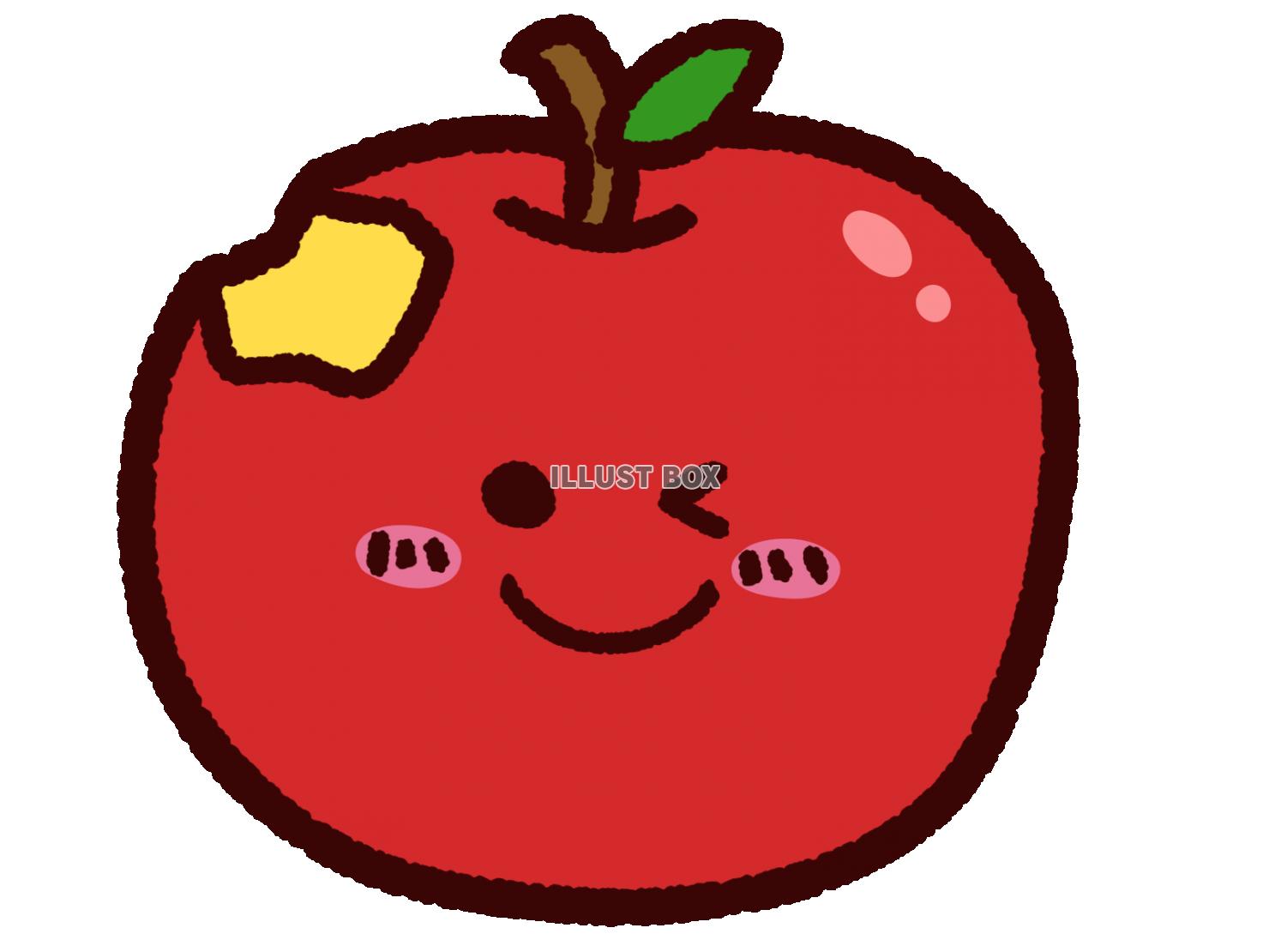 齧られたリンゴのキャラクター