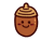 かわいいドングリのキャラクター