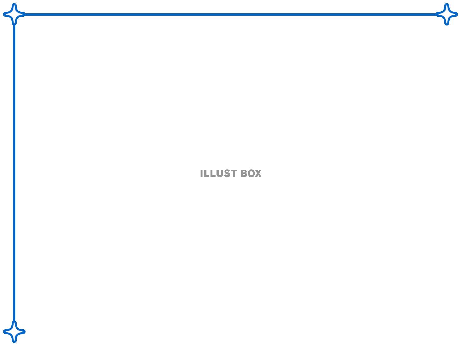 星柄フレームシンプル飾り枠素材イラスト