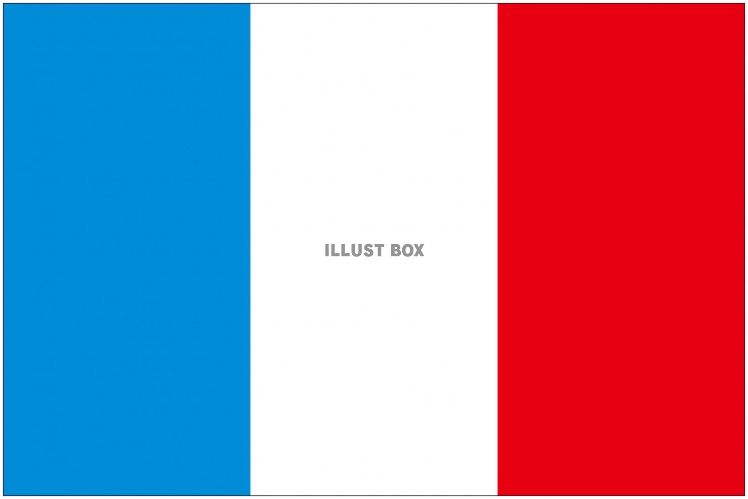 無料イラスト フランスの国旗