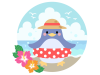 ペンギン海イラスト