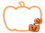 ハロウィンのパンプキンフレーム