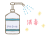 アルコール消毒液で除菌