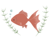 金魚のイラスト　線なし