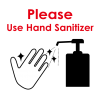 Please Use Hand Sanitizer《赤文字》