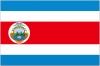 コスタリカの国旗　政府用旗 