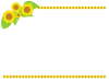 ひまわりの枠　フレーム　１