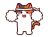 応援する三毛猫　白組