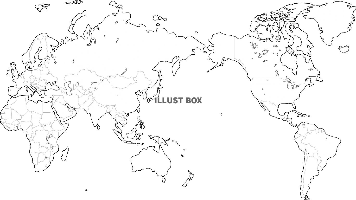 世界地図 イラスト無料