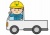 自動車06_01（軽トラック・作業員）