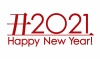 2021年丑年のロゴ　年賀状素材