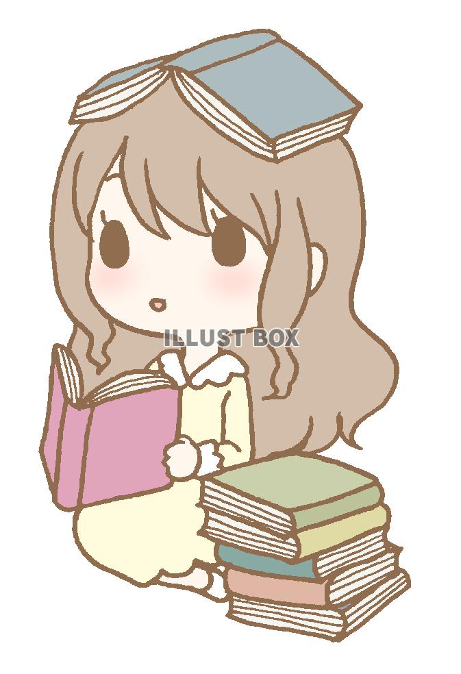 無料イラスト 読書