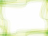 フレーム枠黄緑春水彩グラデーション波ウェーブライン模様背景無料イラストフリー素材