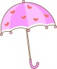 かわいいハートの傘