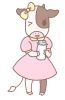 牛の女の子