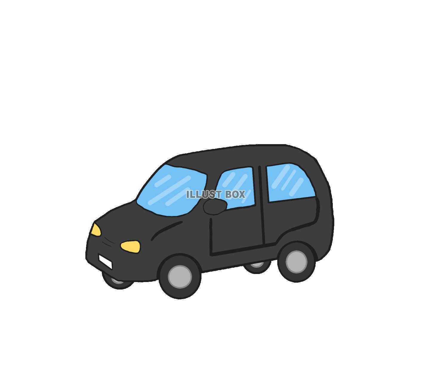 無料イラスト 黒い車