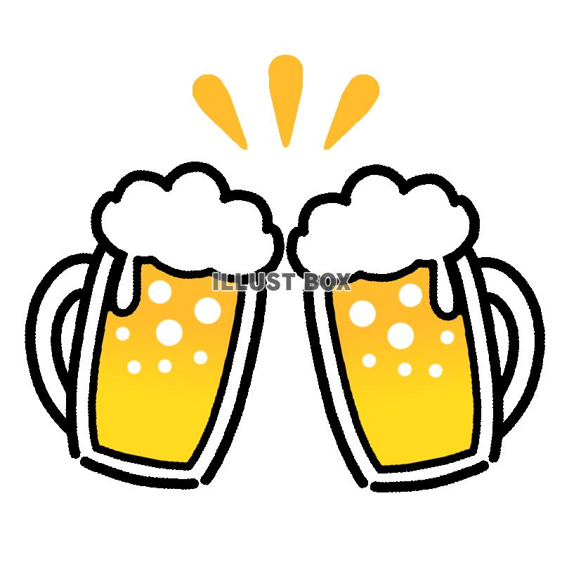 生ビールイラスト　透過png