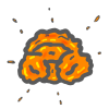 無料イラスト カラフルな爆発 効果