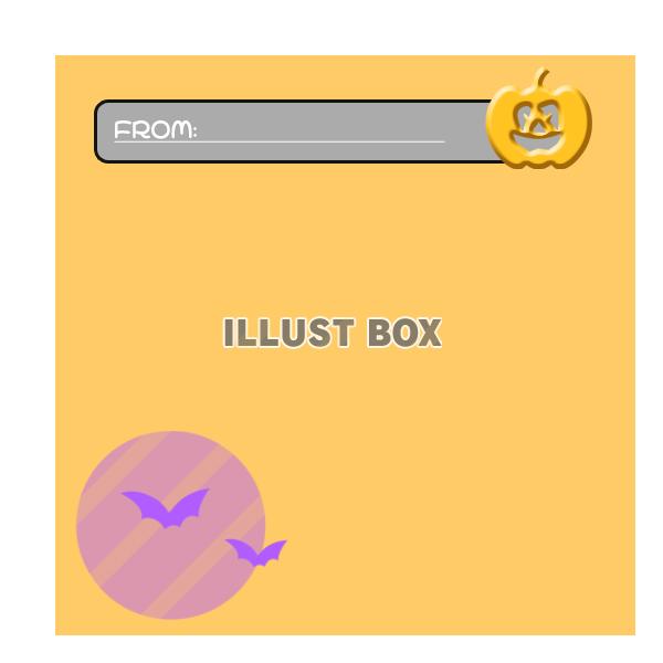ハロウィンのメッセージカード⑦