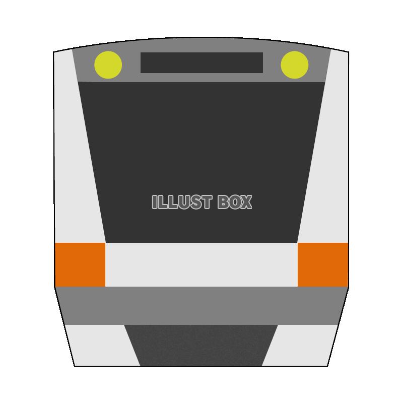 無料イラスト 電車 中央線１