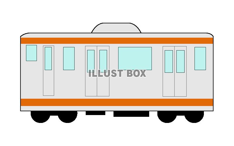 無料イラスト 電車 中央線２