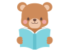 読書するクマ