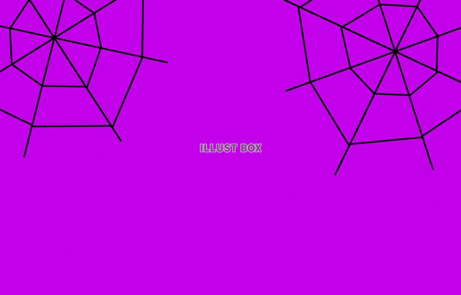 クモの巣(紫色の背景)