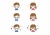 感染症対策をする子ども