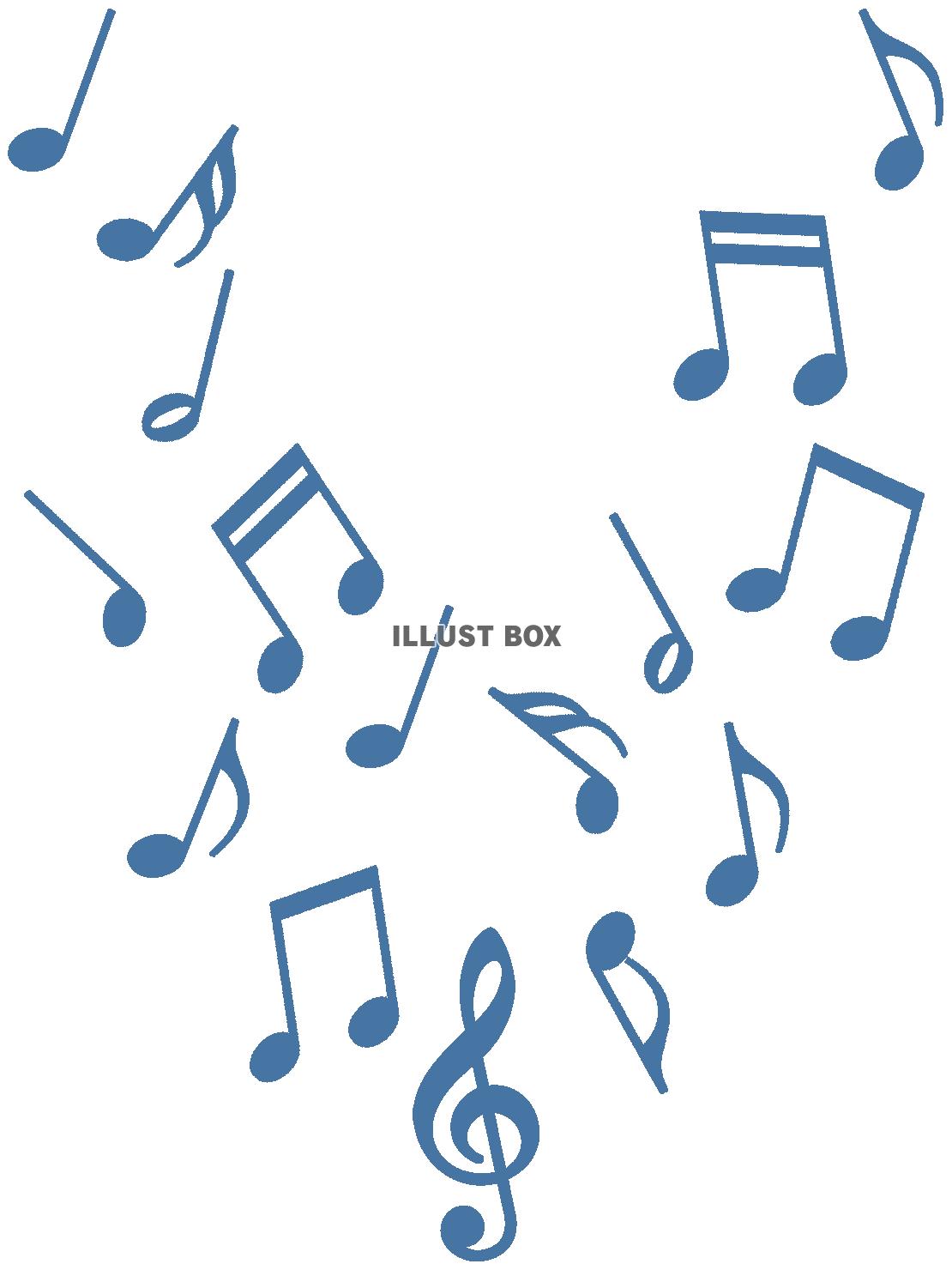 無料イラスト 音符壁紙画像シンプル音楽背景素材イラスト 透過png