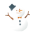 水彩風雪だるまイラスト