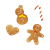 水彩風アイシングクッキーイラスト