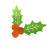水彩風ヒイラギイラスト