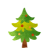 水彩風クリスマスツリーイラスト