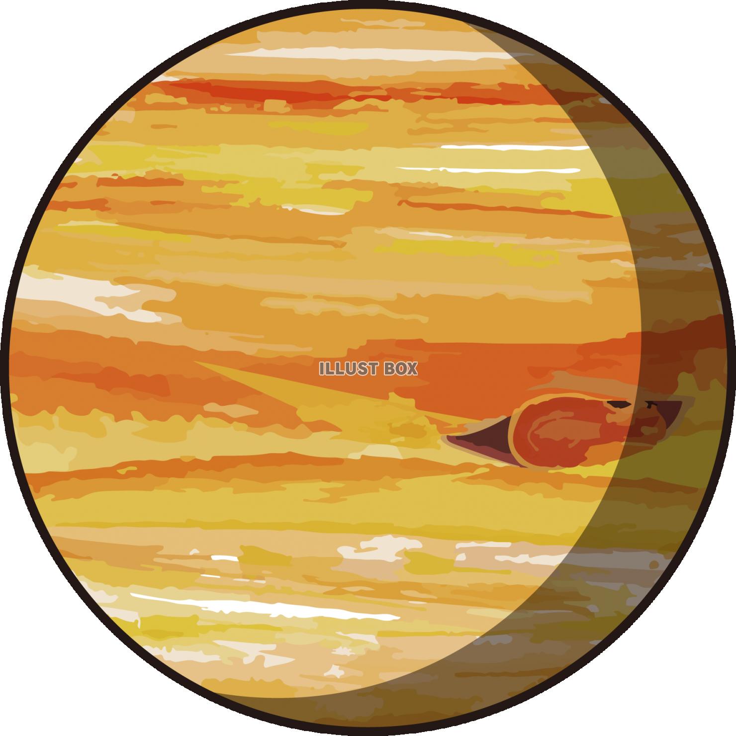 木星のイメージ（主線）