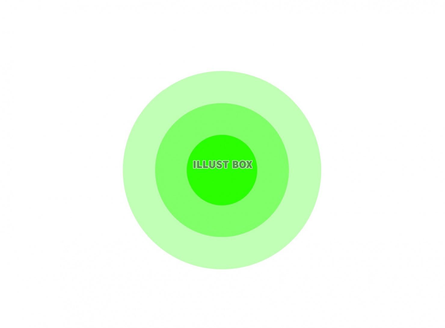 緑の円形レイアウト(背景)