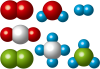 分子のイメージ　科学　理科