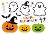 ハロウィンのキャラクターイラスト