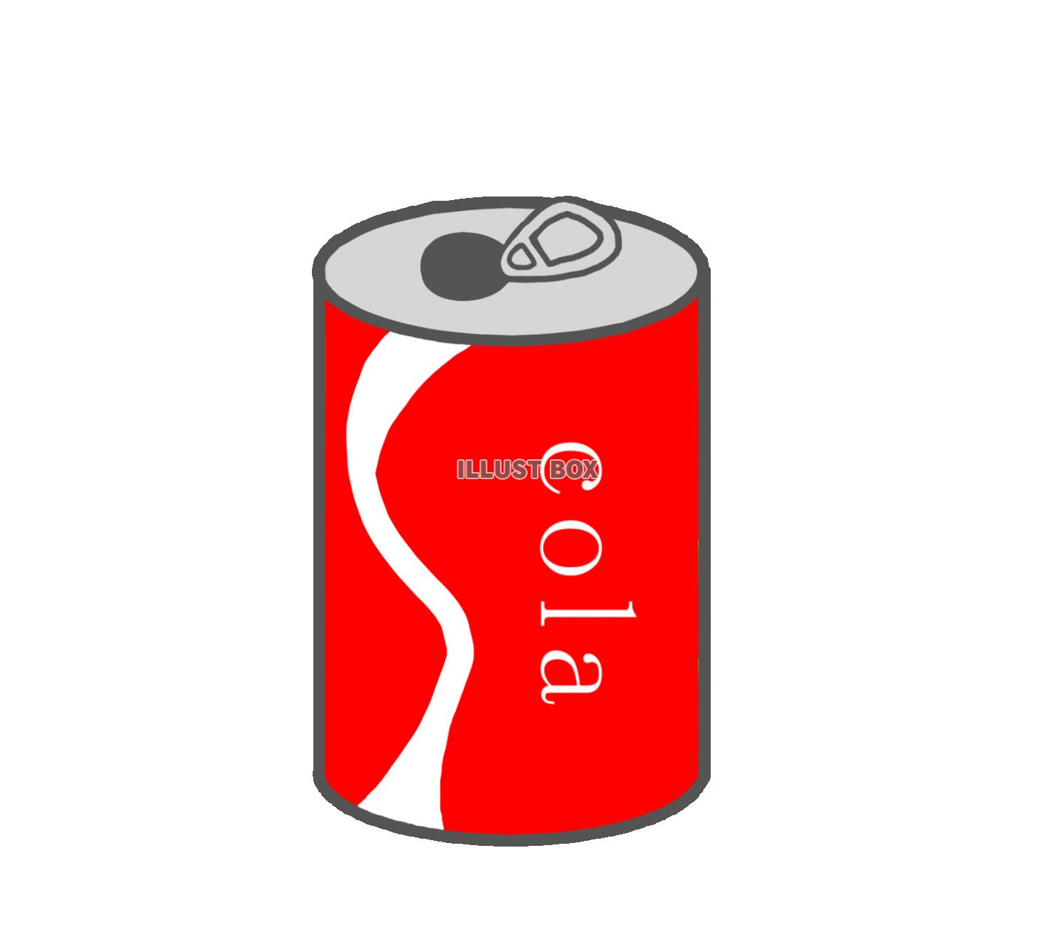 無料イラスト コーラの缶