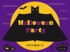 ハロウィンのイラスト　コウモリ