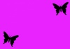 蝶のデザイン(紫の背景)