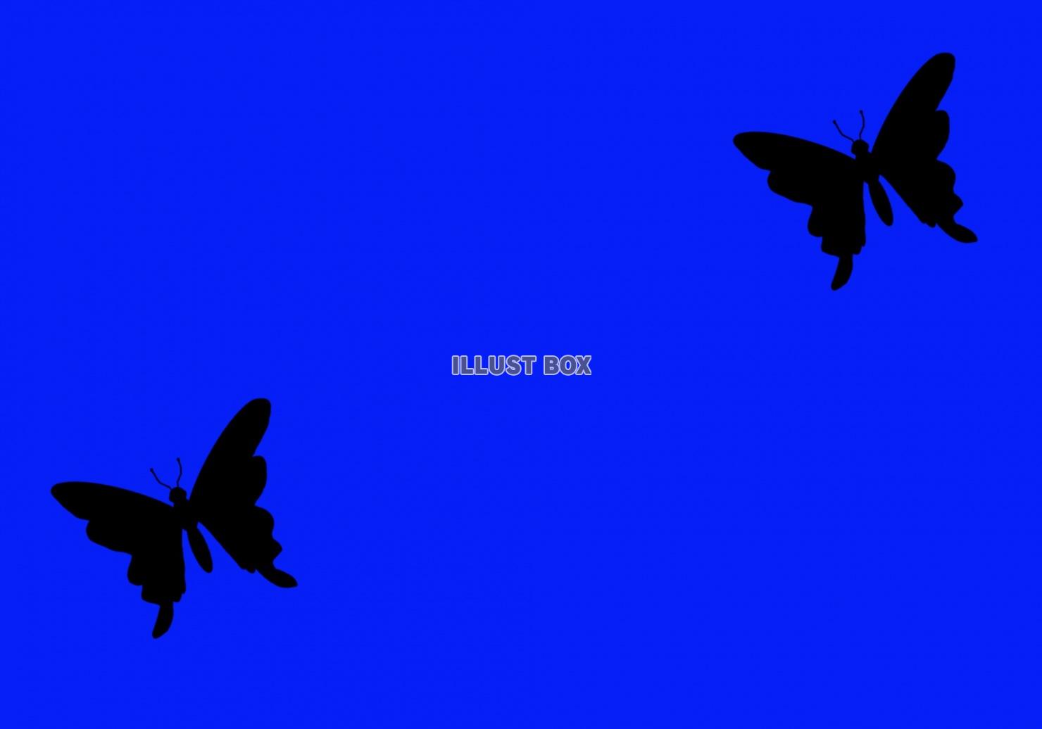 無料イラスト 蝶のデザイン 青の背景