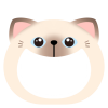 シャム猫のイラスト